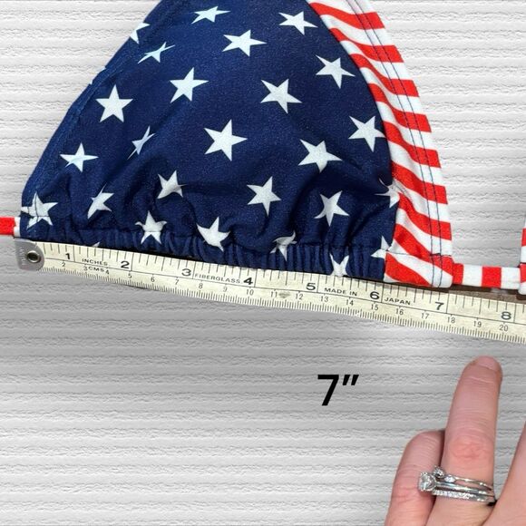 Heat Swimwear Patriotic Triangle Top And Classic Bottoms Bikini - Picture 4 of 5